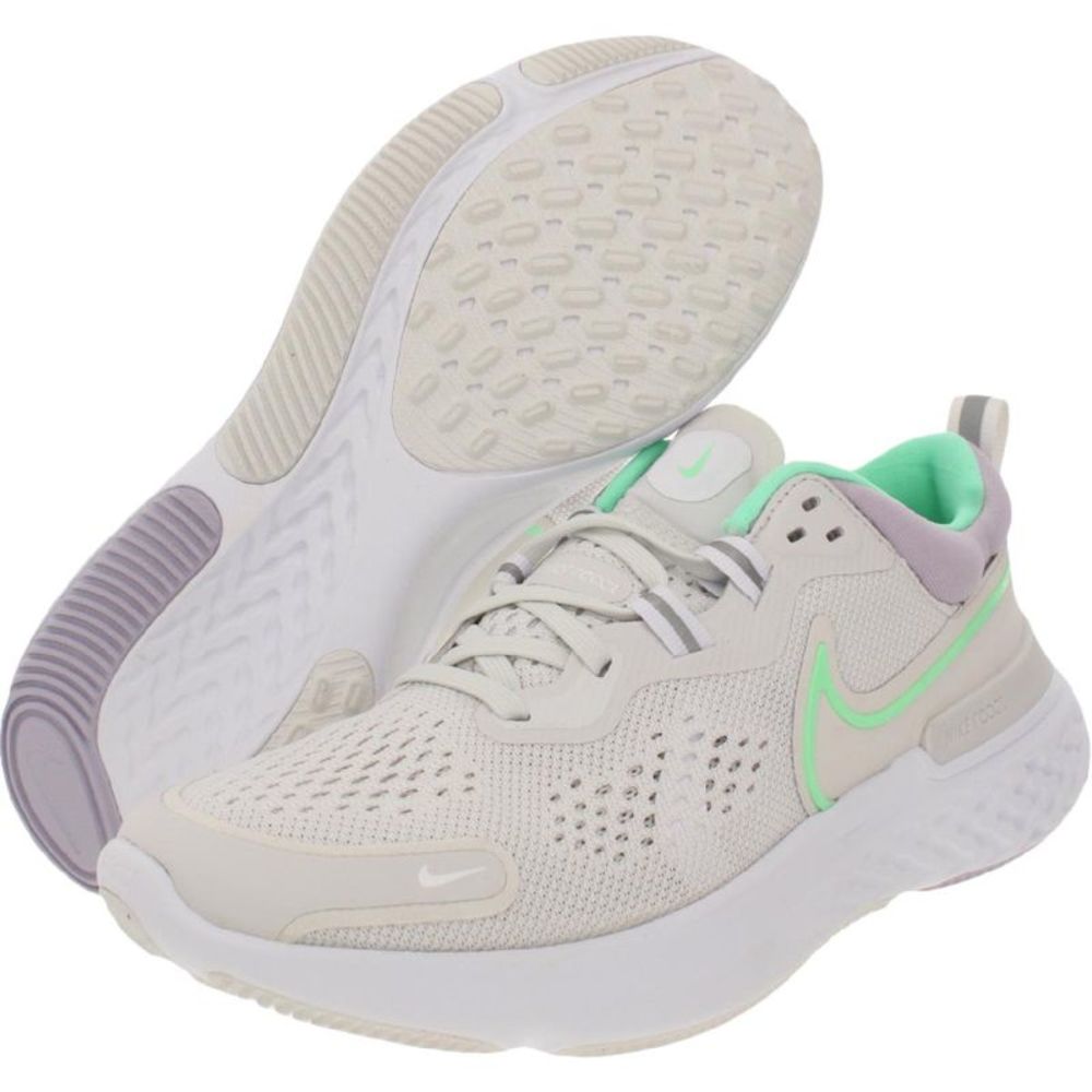 Nike Womens React Miler 2 White Athletic and Training Shoes Sneakers NWT - Picture 2 of 3